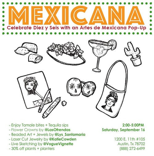 Mexicana: A Local Mexicana Artist Pop Party + Plant Sale