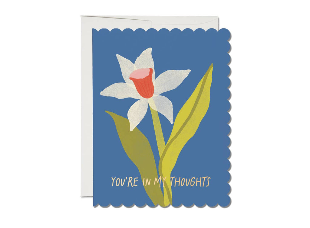 Scalloped Daffodil Sympathy Card