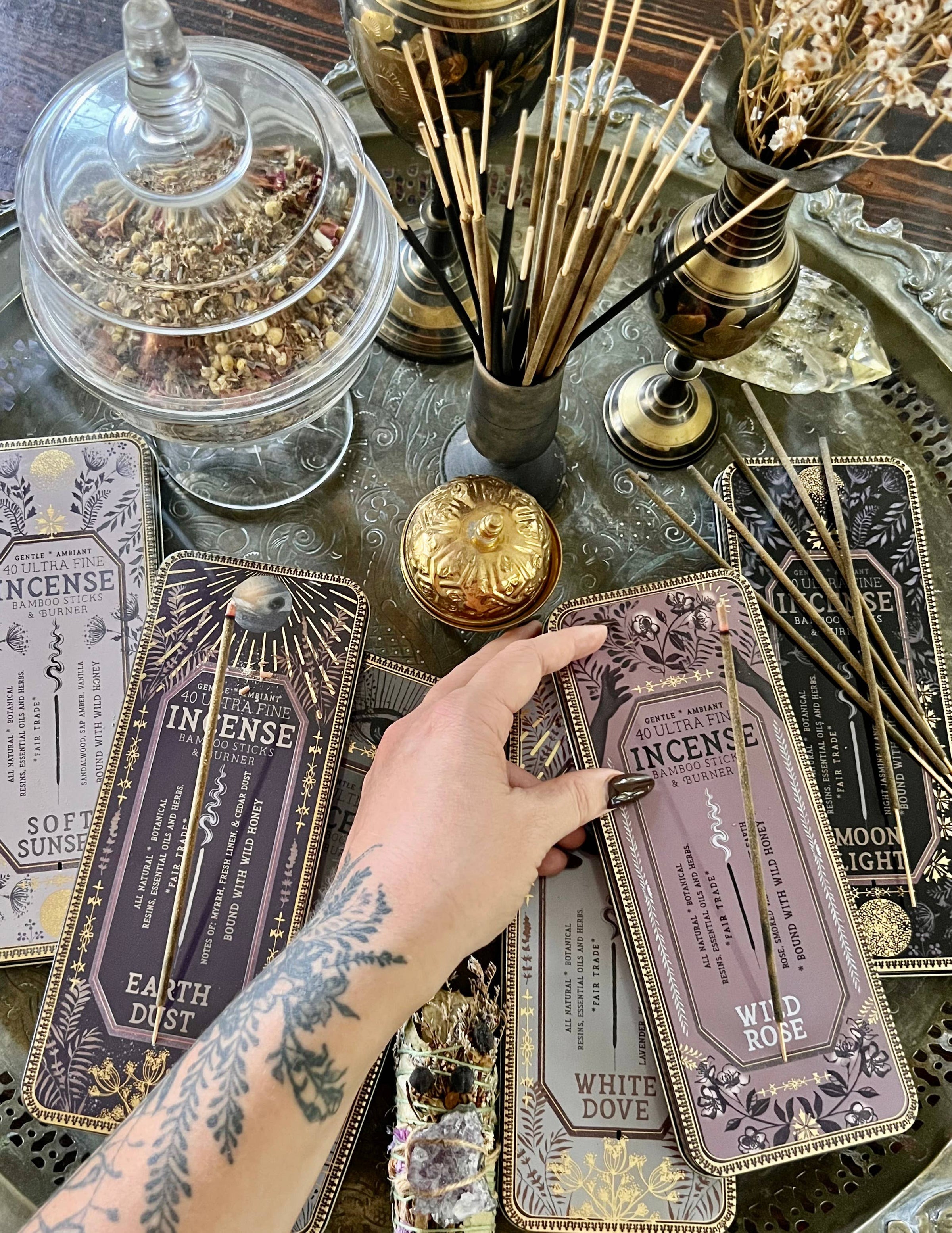 Natural Rose Rope Incense – Handmade Herbal Wick For Aromatherapy, Yoga & Relaxation