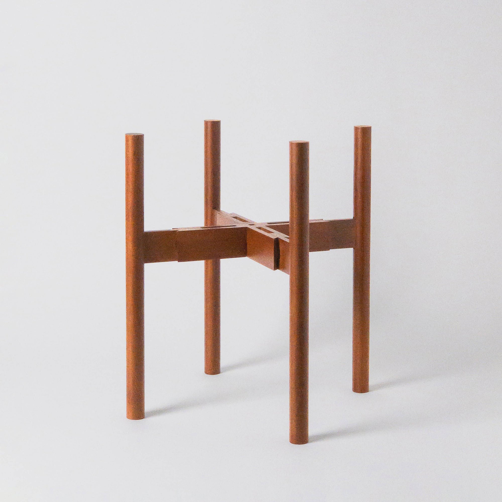 Kanso Designs Adjustable Dark Bamboo Plant Stand