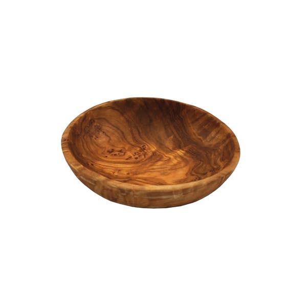 Olive Wood Round Dipping Bowl Gift Set - 4 Pieces