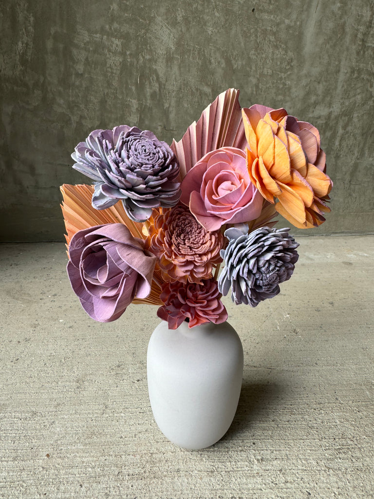 Ombré Summer // Dried Design //  Lavender Pastel Vase