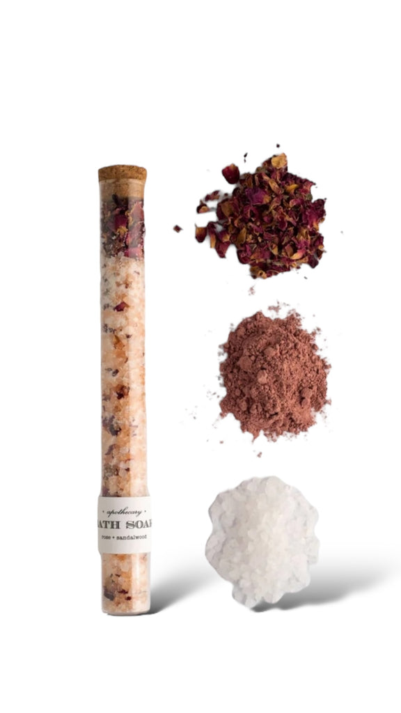 Rose Sandalwood : Bath Soak Test Tube