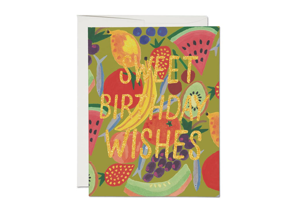 Red Cap Cards - Fruity Birthday greeting card