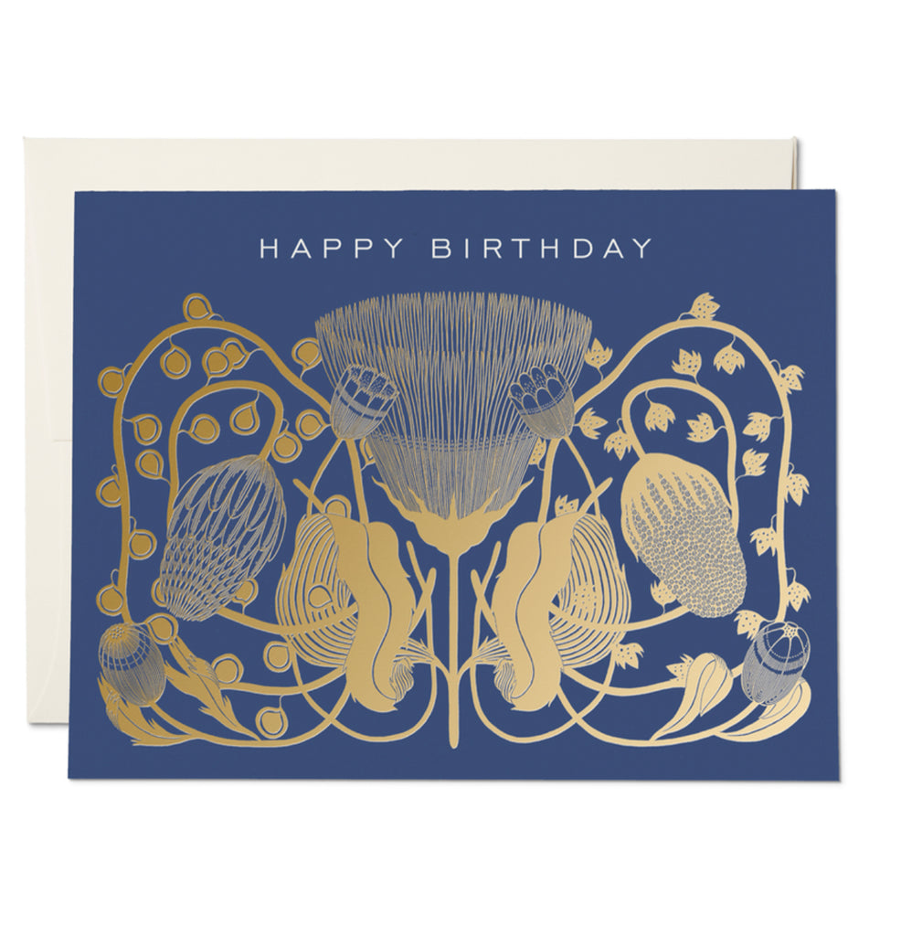 Cobalt birthday card