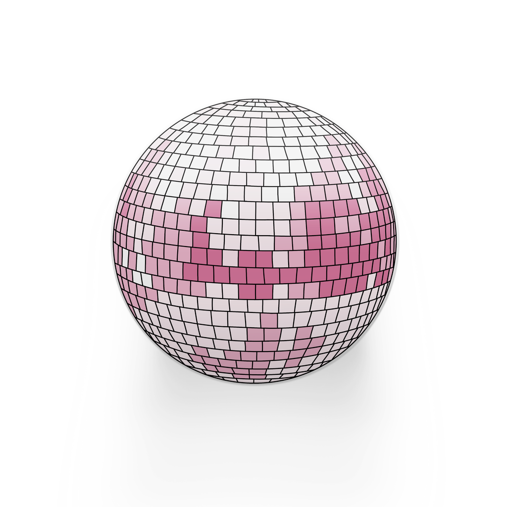 Pink Disco Ball Coaster