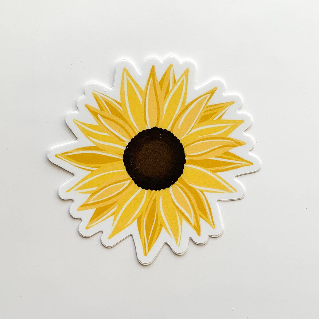 Elyse Breanne Design - Sunflower Sticker 3x3in.