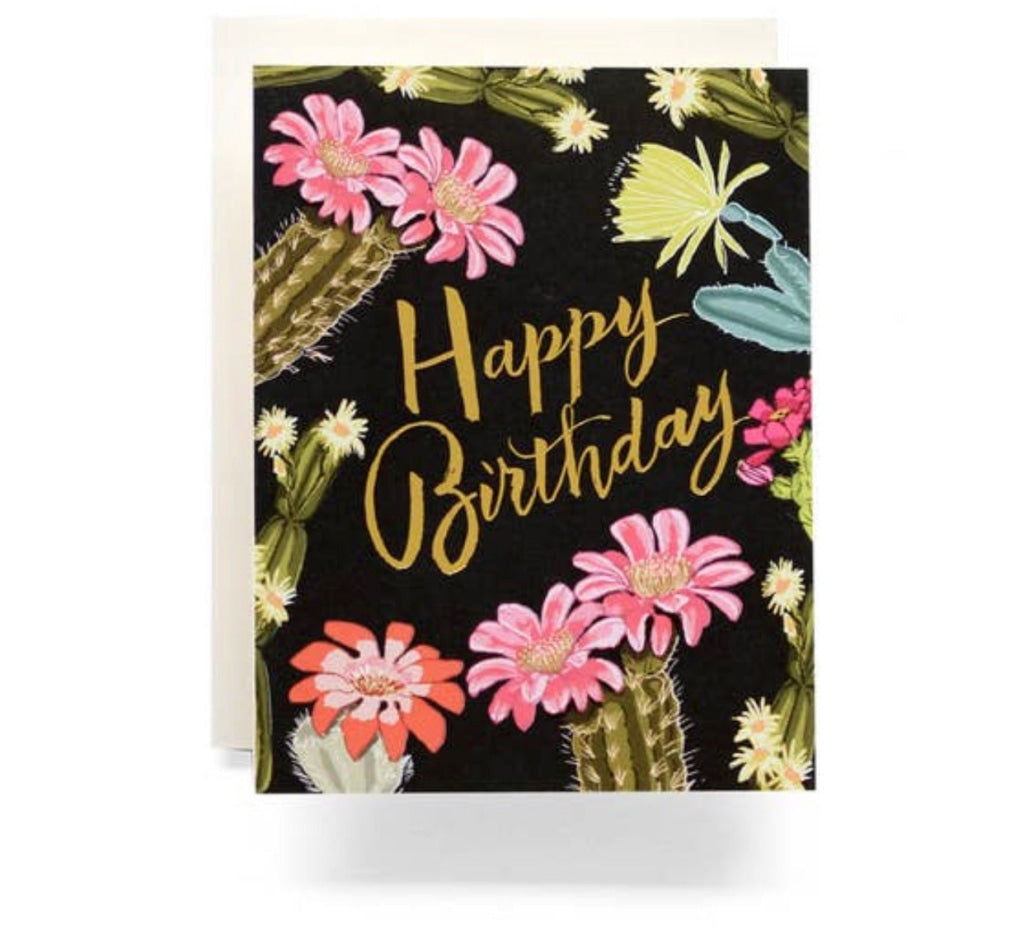 Birthday - Cacti Blooms Cards
