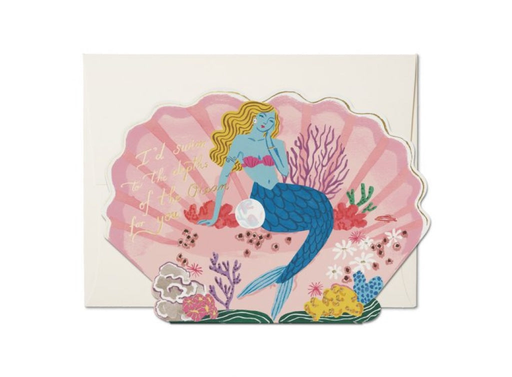 Blue Mermaid 5 X 7 Inches Cards