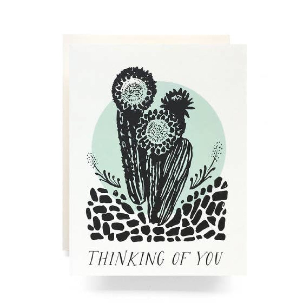 Cactus Thinking Of You Greeting Card Cards