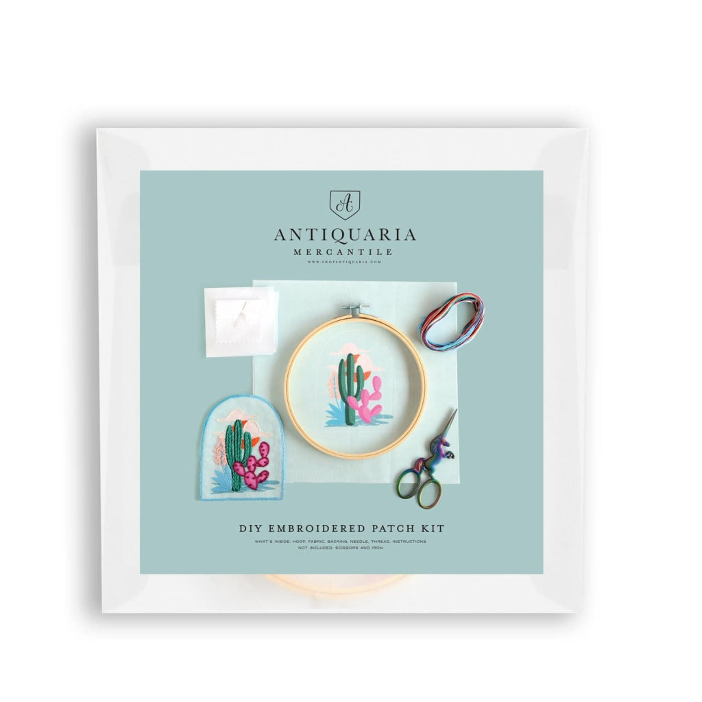 Diy Kit: Cactus Embroidery Patch Kit Art & Craft Kits