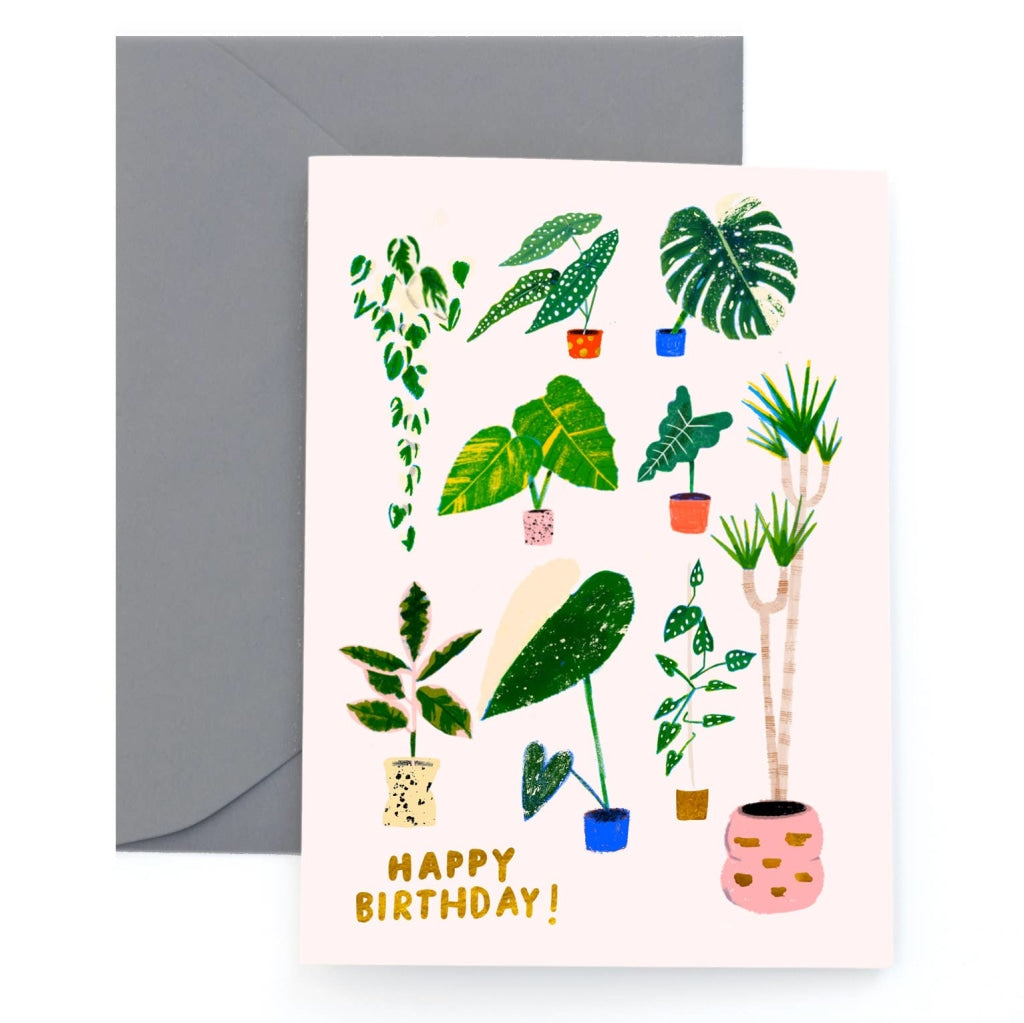 Garden Party (Gold Foil) Birthday Cards