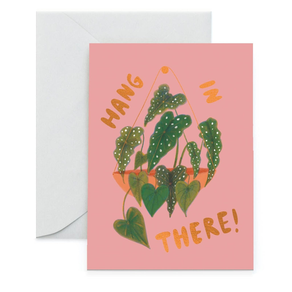 Hang In There! Begonia Maculata - Gold Foil Cards