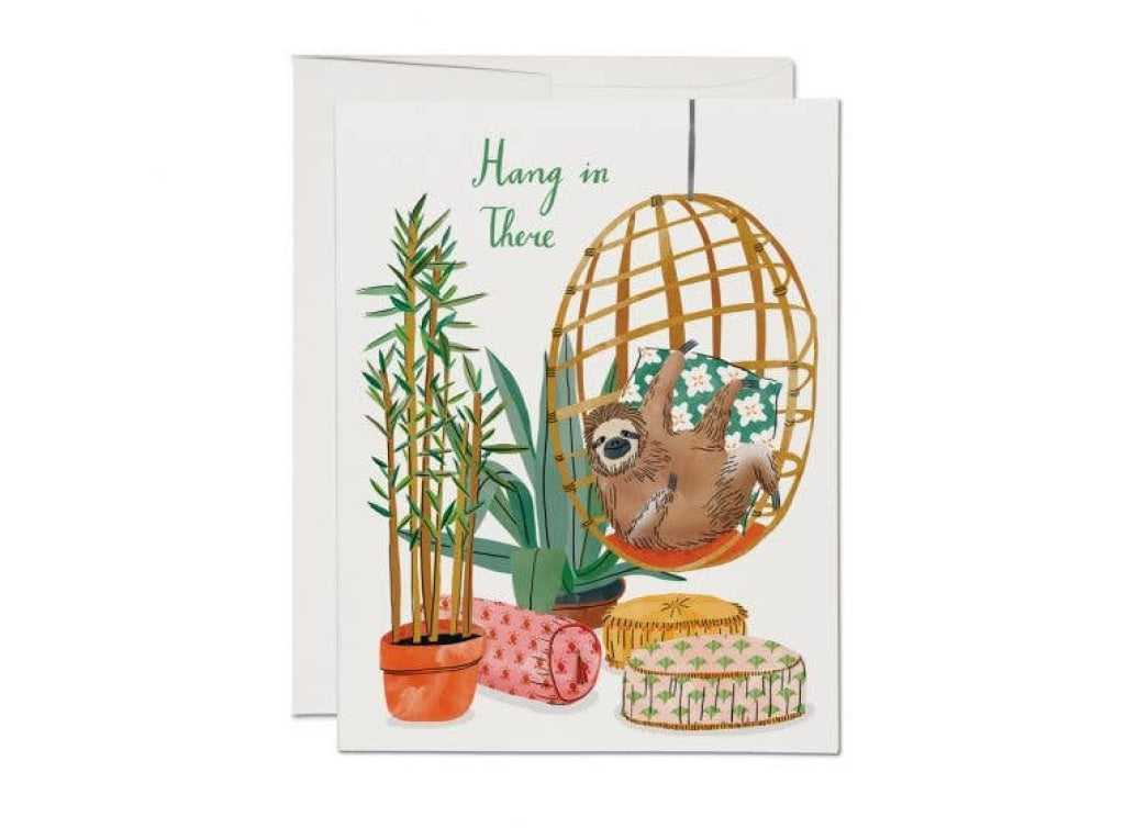 Hang In There! Chair Sloth 4.25 X 5.5 Inches Cards