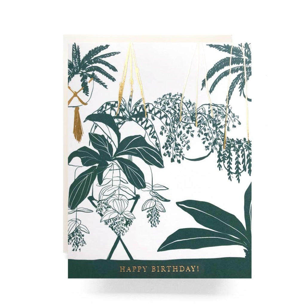 Hanging Houseplant Birthday Cards