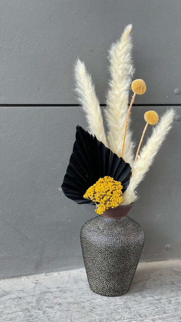 Honey Bee In Poppy Seed Vase Dried Florals