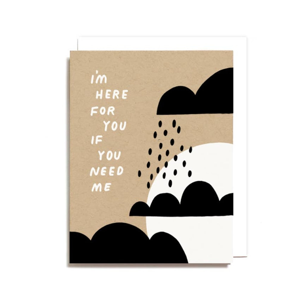 Im Here For You If Need Me Card Sympathy