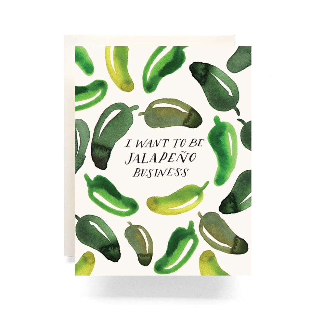 Jalapeno Business Greeting Card A2 Folded (4.25X5.5) Cards