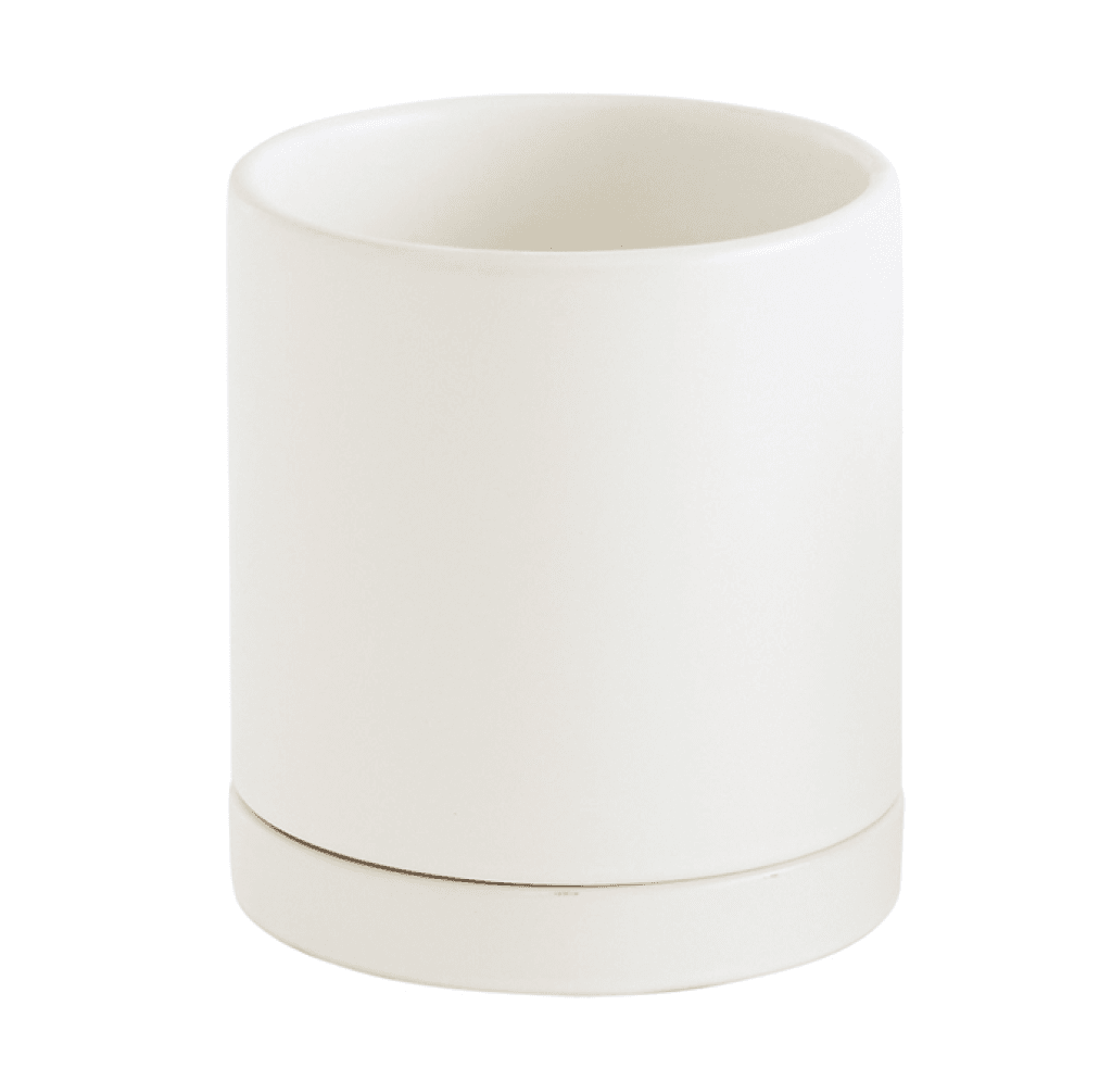 Lenoir Planter 4.25 X 4.75 / Matte White Pottery
