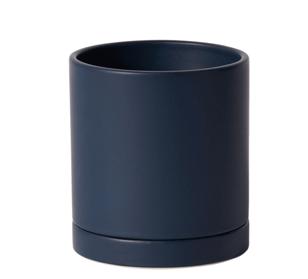 Lenoir Planter 4.25 X 4.75 / Navy Pottery