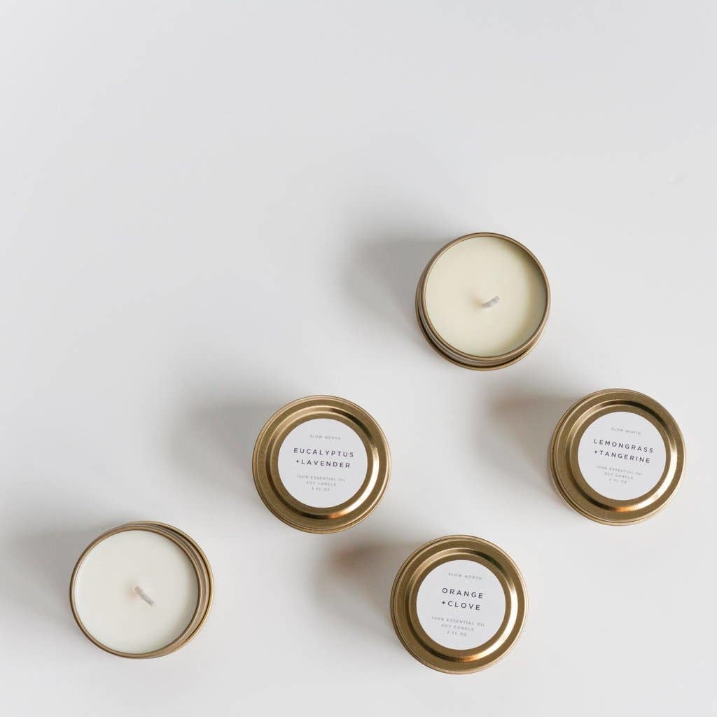 Merry + Bright - Pine Cinnamon Note (Holiday) Mini Soy Candle 2 Oz