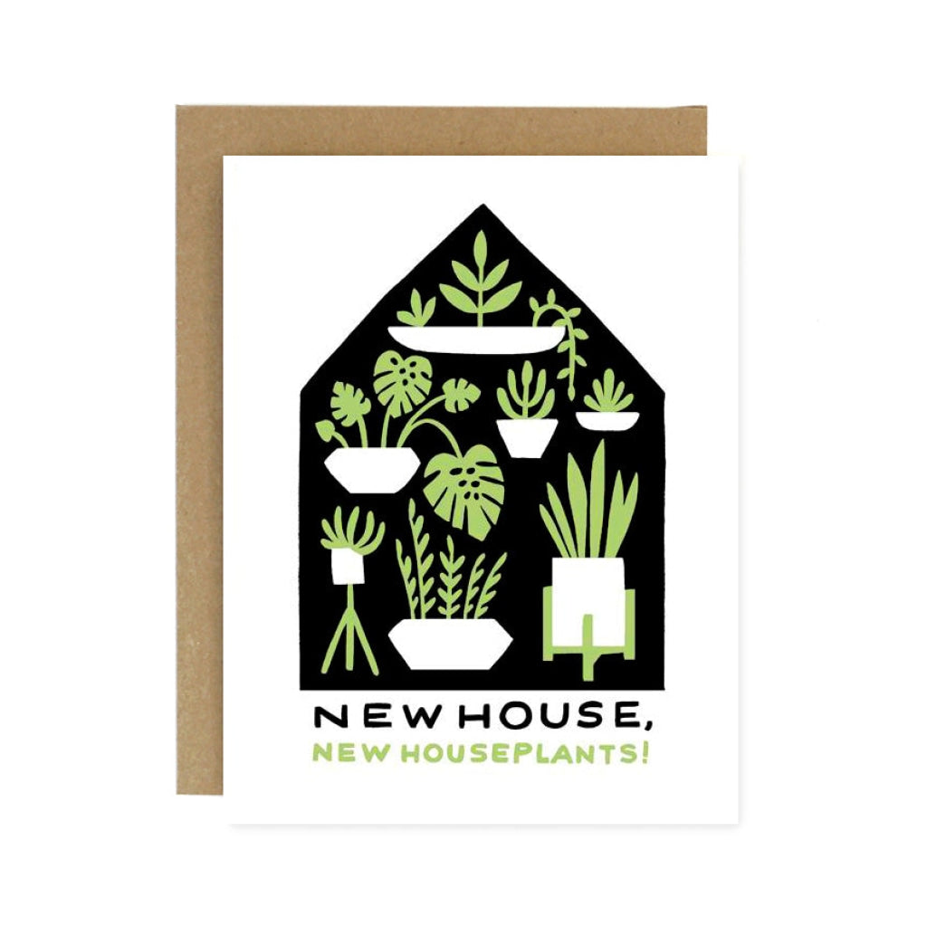 New Houseplants Housewarming Card Home Cards