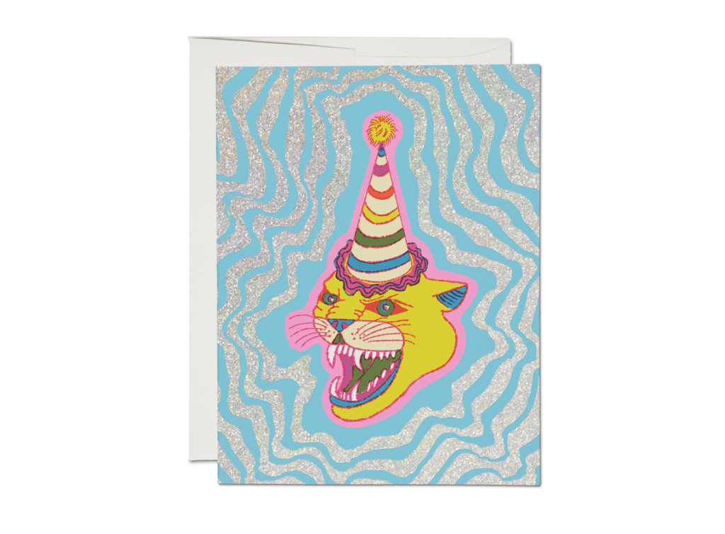 Red Cap Cards - Party Hat Cat