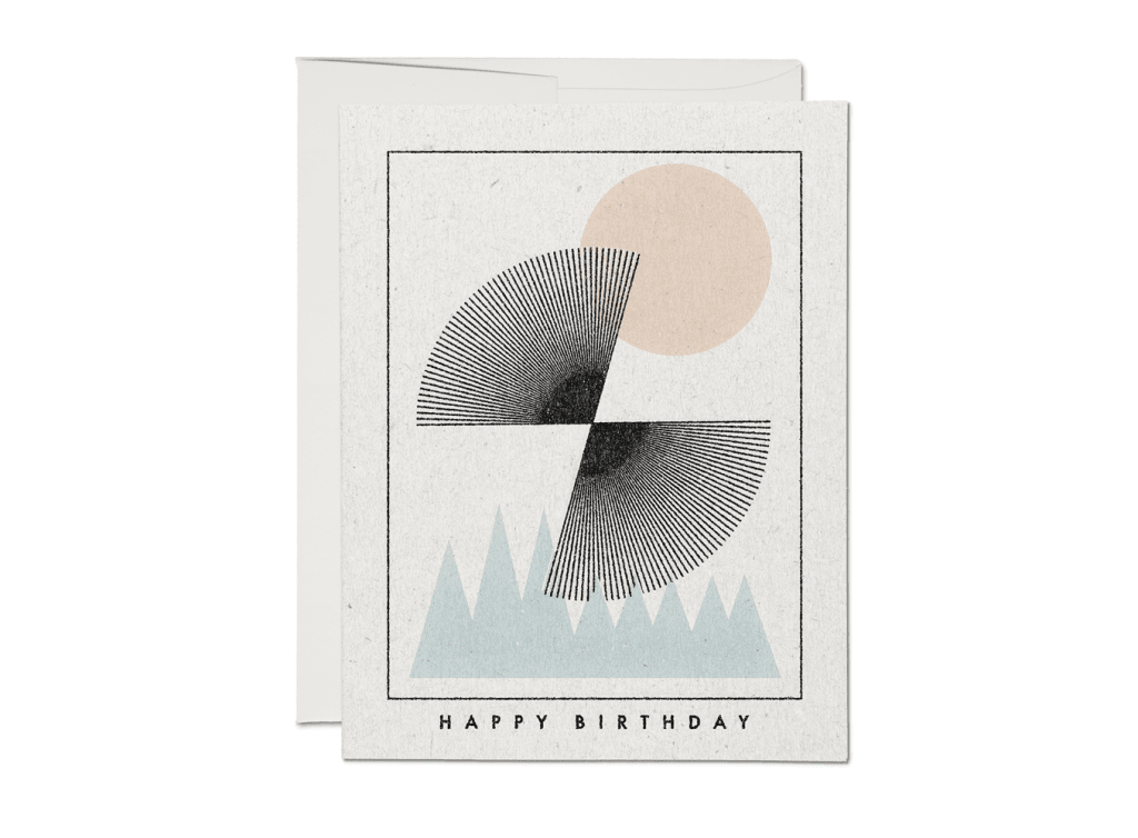 Sun Over Mountains Birthday Cards